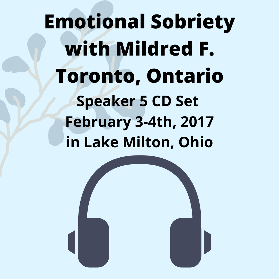 Mildred F. : Spirituality of the 12 Steps Speaker CD Set